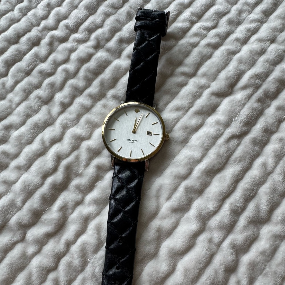 Kate Spade Black and Gold Watch